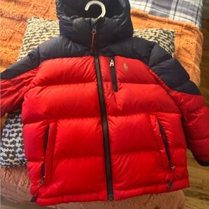 Polo by Ralph Lauren Red and Navy Puffer Jacket